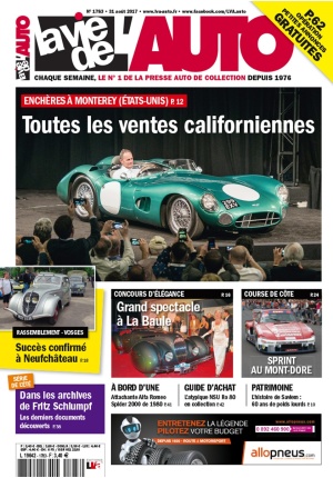 La Vie de l’Auto n° 1783 du 31/08/2017