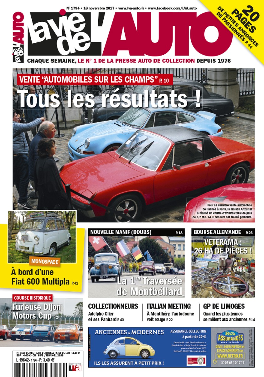 La Vie de l'Auto n° 1794 du 16/11/2017