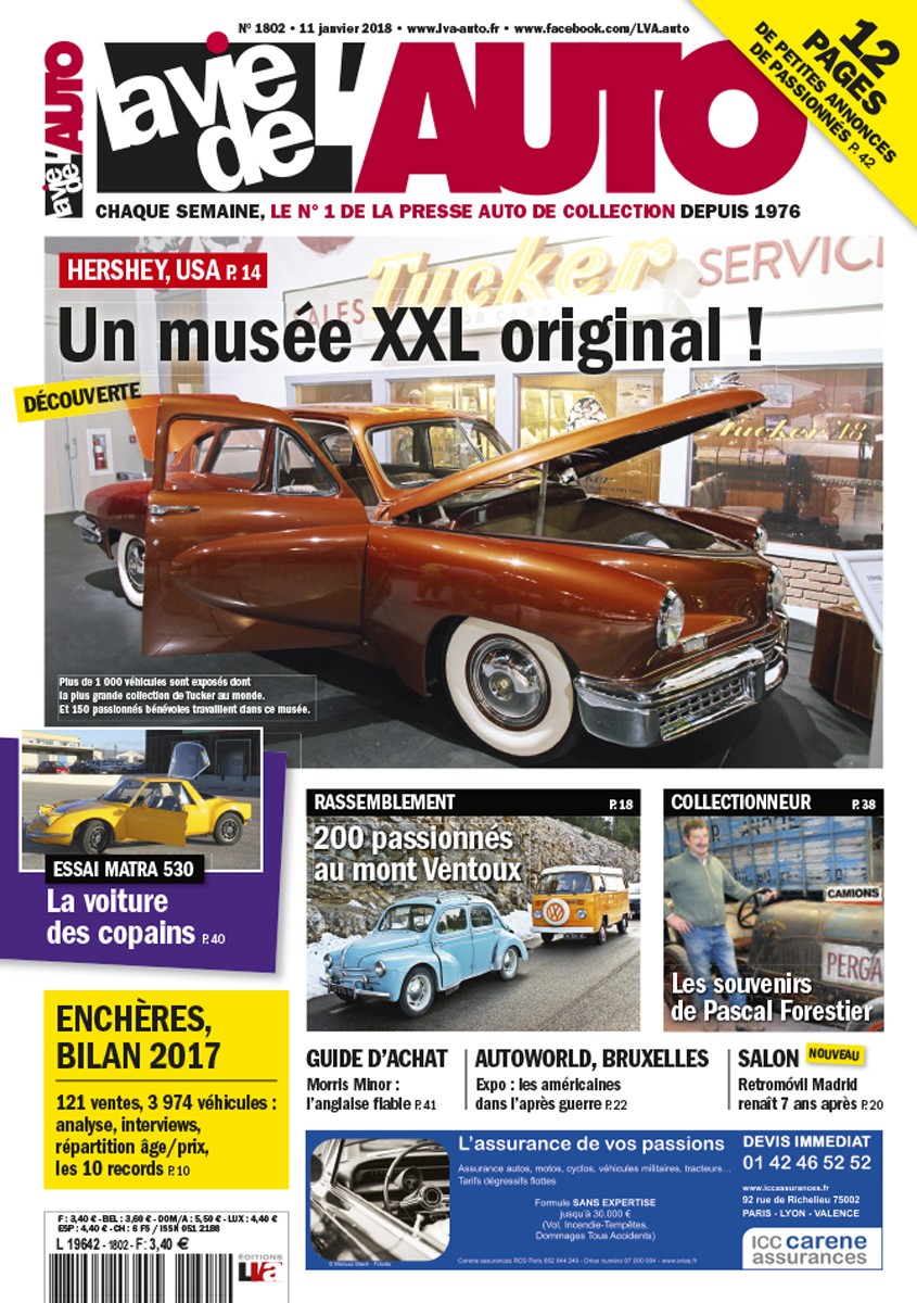 La Vie de l'Auto n° 1802 du 11/01/2018