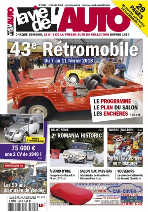 La Vie de l’Auto n° 1805 du 01/02/2018