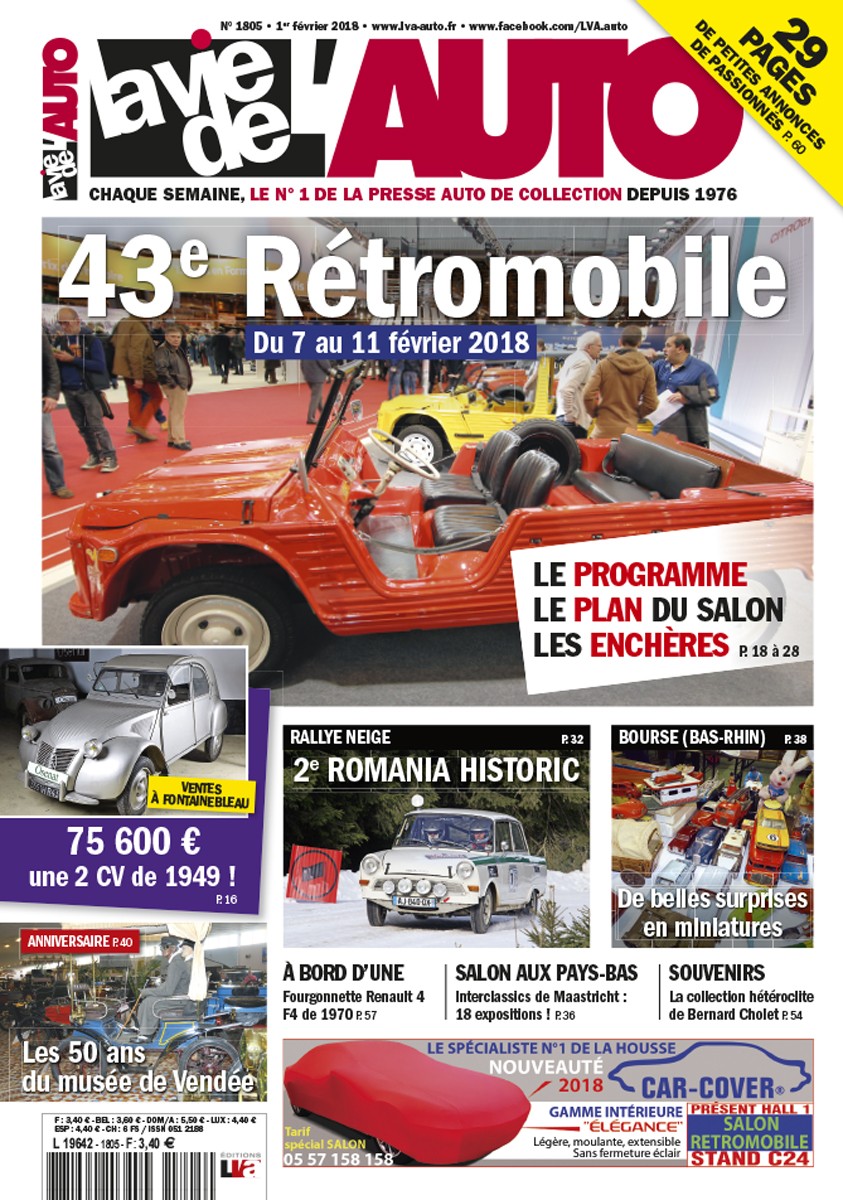La Vie de l'Auto n° 1805 du 01/02/2018