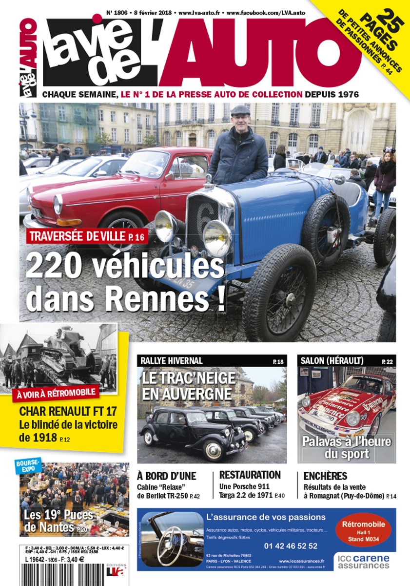 La Vie de l'Auto n° 1806 du 08/02/2018