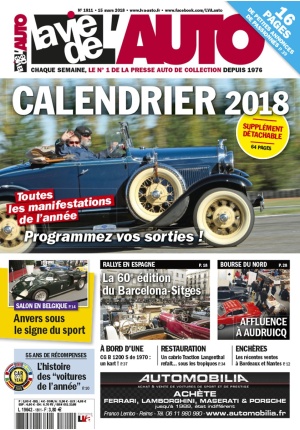 La Vie de l’Auto n° 1811 du 15/03/2018