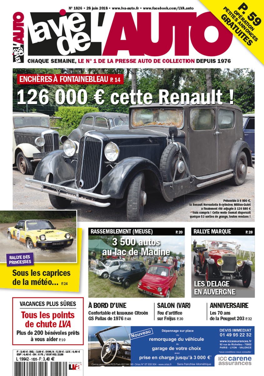 La Vie de l'Auto n° 1826 du 28/06/2018