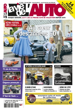 La Vie de l’Auto n° 1833 du 16/08/2018
