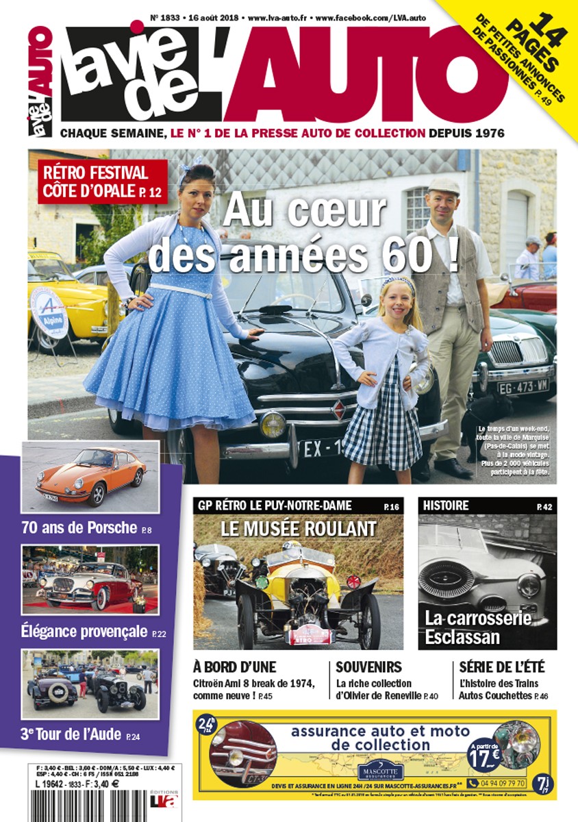 La Vie de l'Auto n° 1833 du 16/08/2018