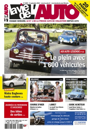 La Vie de l’Auto n° 1836 du 06/09/2018