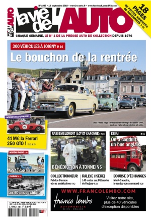 La Vie de l’Auto n° 1837 du 13/09/2018