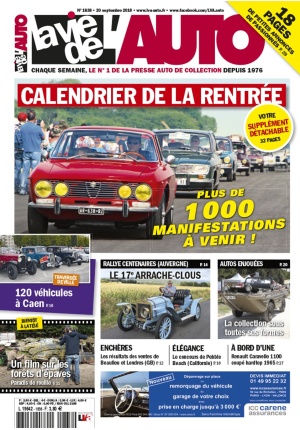 La Vie de l’Auto n° 1838 du 20/09/2018