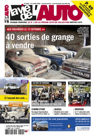 La Vie de l’Auto n° 1841 du 11/10/2018