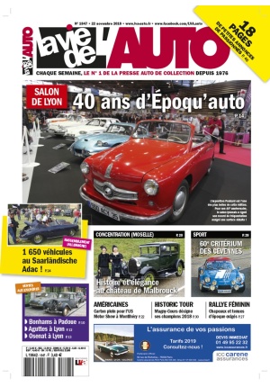 La Vie de l’Auto n° 1847 du 22/11/2018