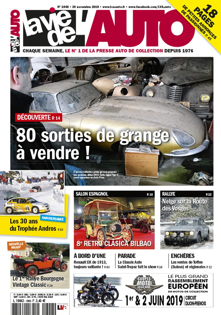 La Vie de l'Auto n° 1848 du 29/11/2018