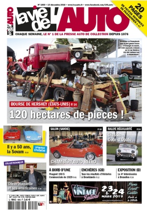 La Vie de l’Auto n° 1850 du 13/12/2018