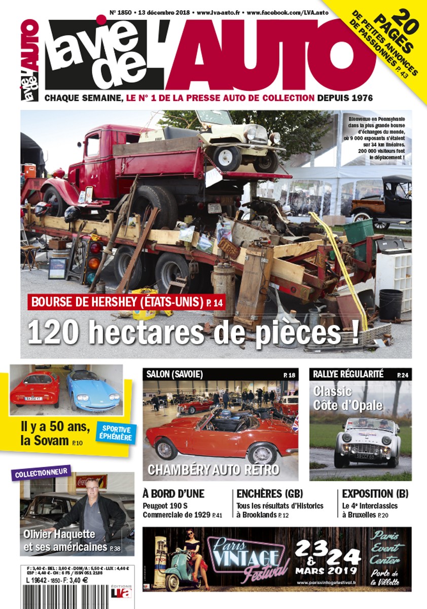 La Vie de l'Auto n° 1850 du 13/12/2018