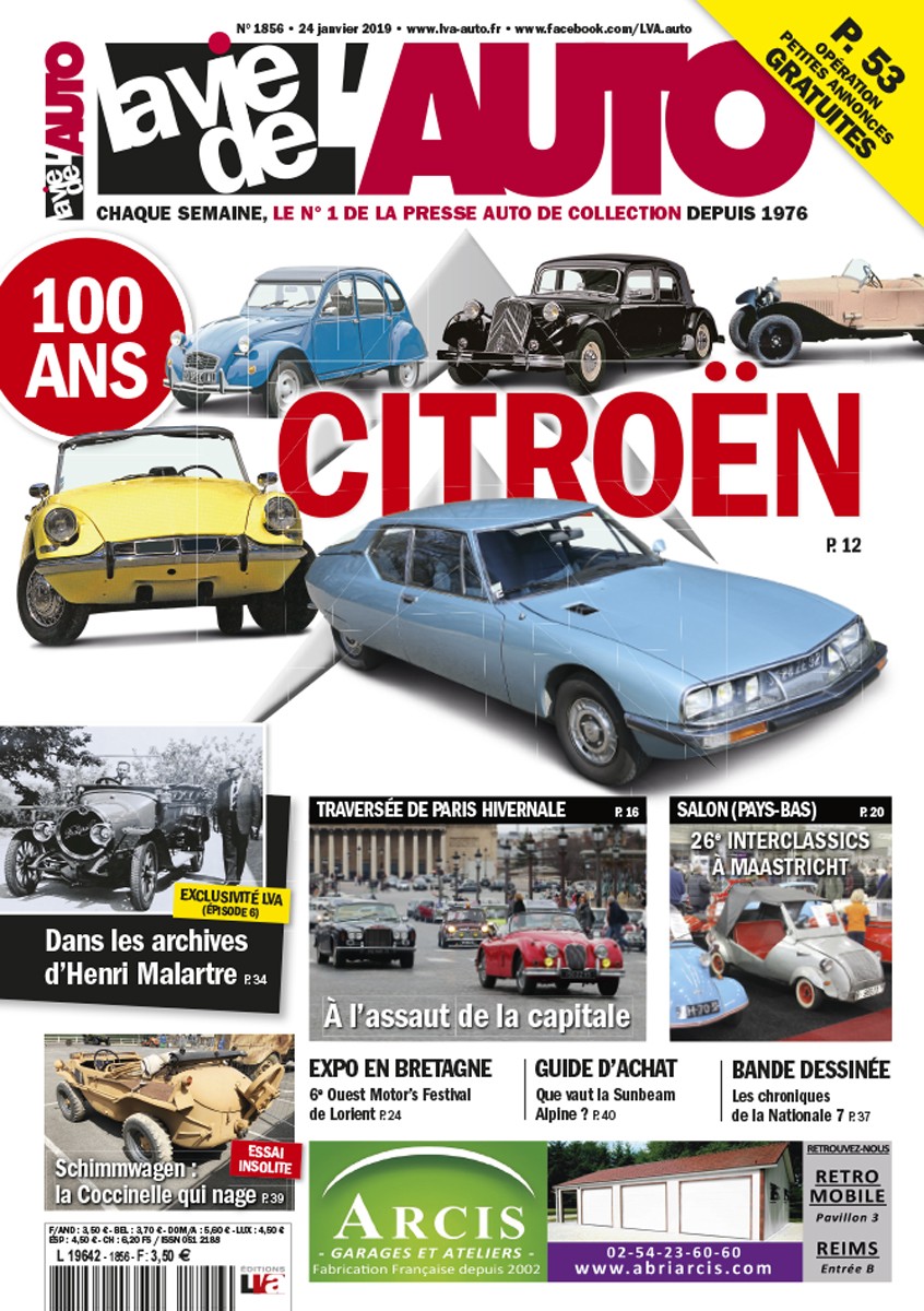 La Vie de l'Auto n° 1856 du 24/01/2019