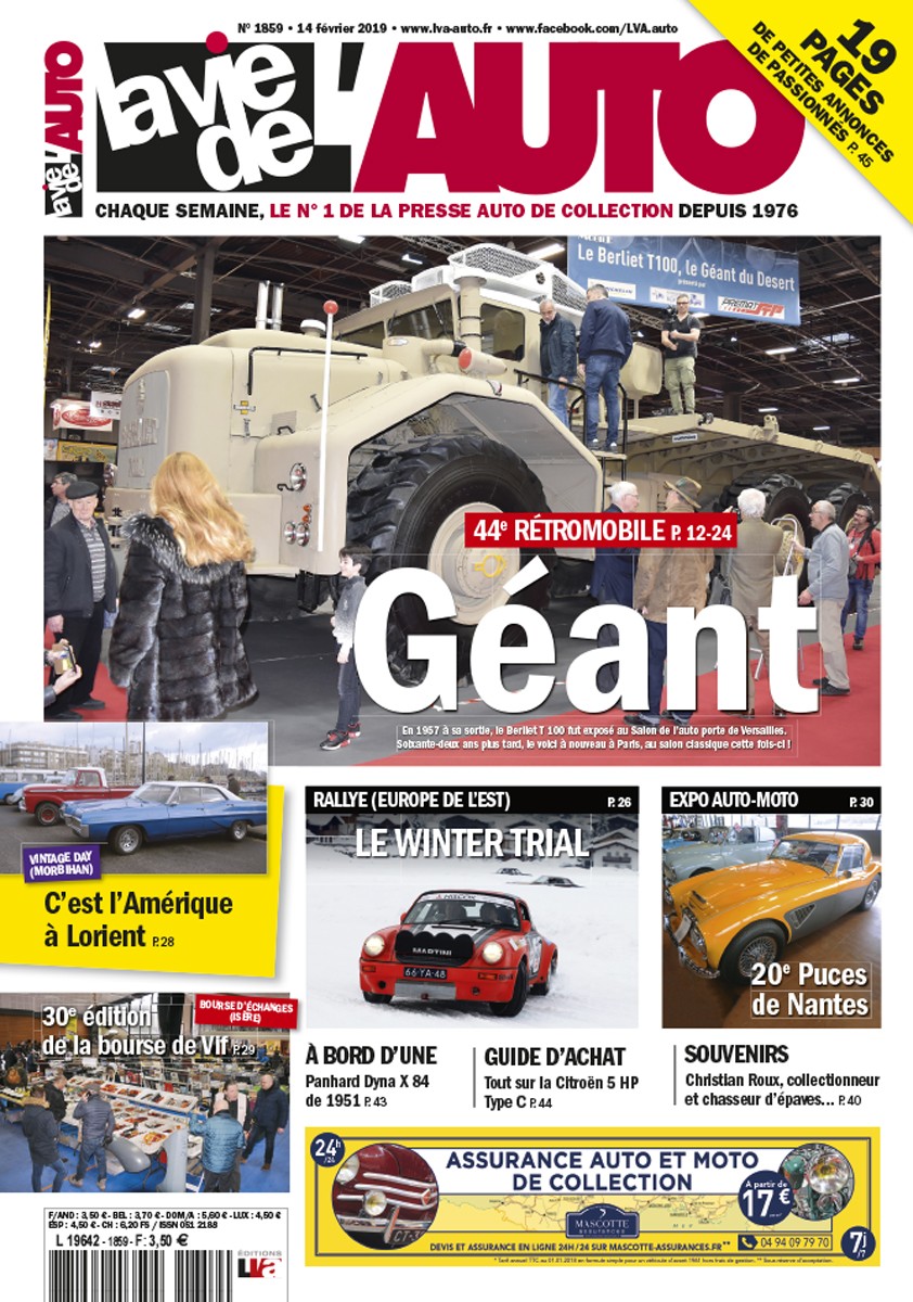 La Vie de l'Auto n° 1859 du 14/02/2019
