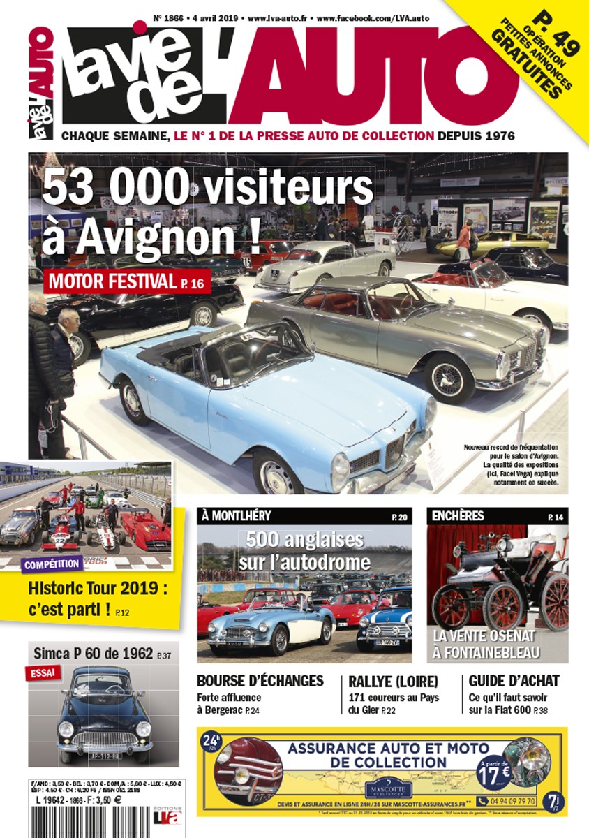 La Vie de l'Auto n° 1866 du 04/04/2019