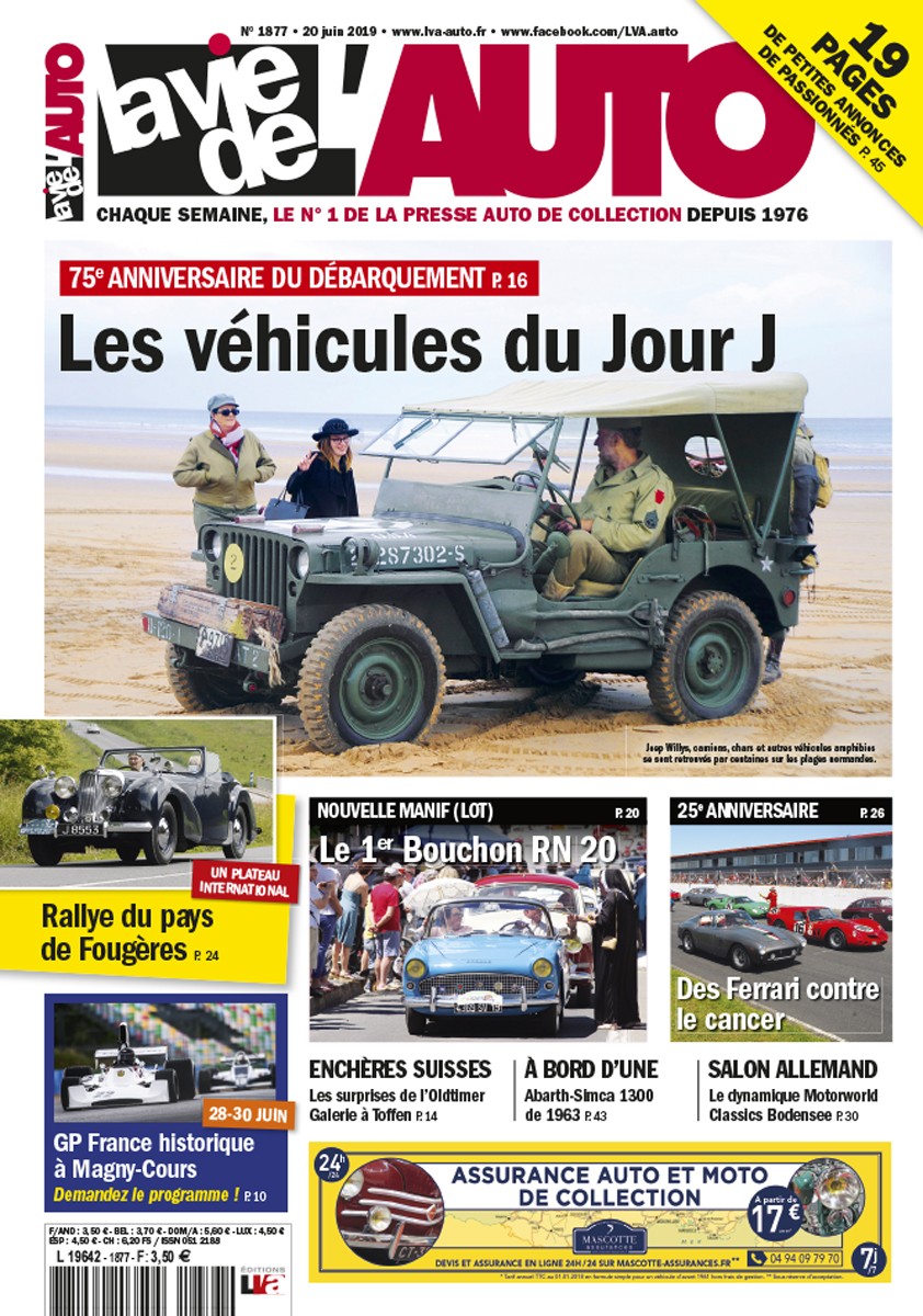 La Vie de l'Auto n° 1877 du 20/06/2019