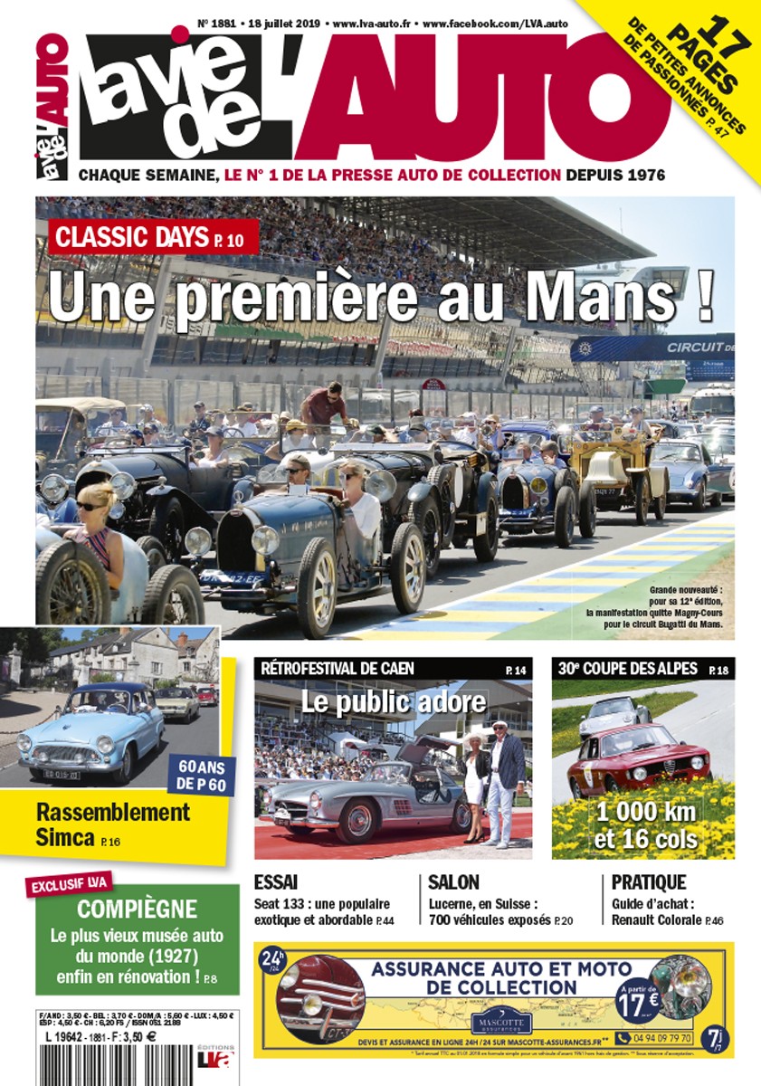 La Vie de l'Auto n° 1881 du 18/07/2019