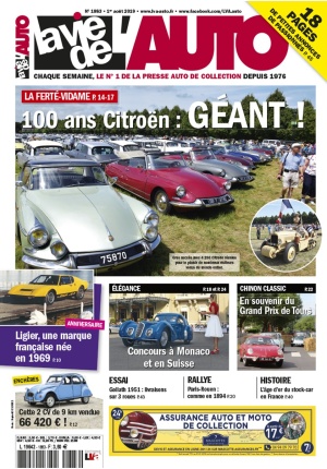 La Vie de l’Auto n° 1883 du 01/08/2019