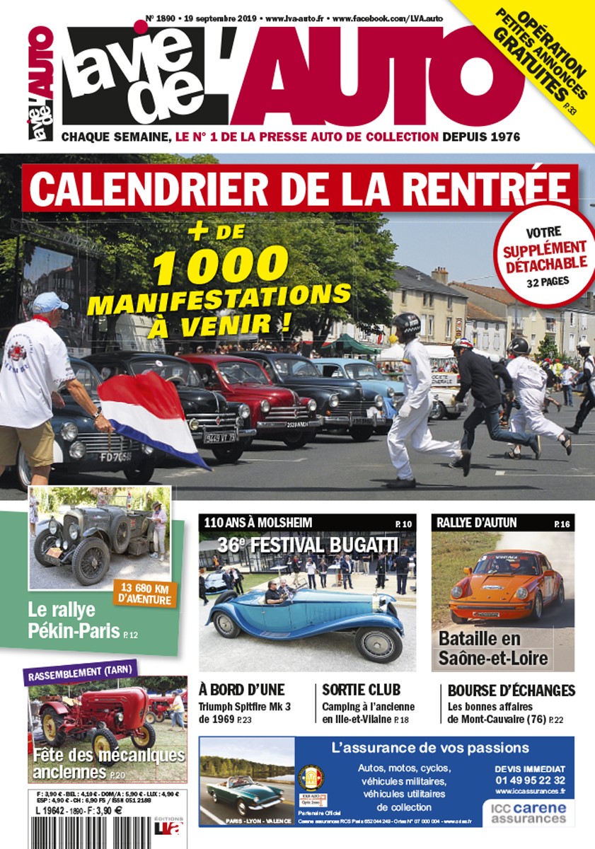 La Vie de l'Auto n° 1890 du 19/09/2019