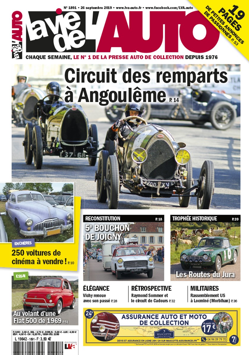 La Vie de l'Auto n° 1891 du 26/09/2019