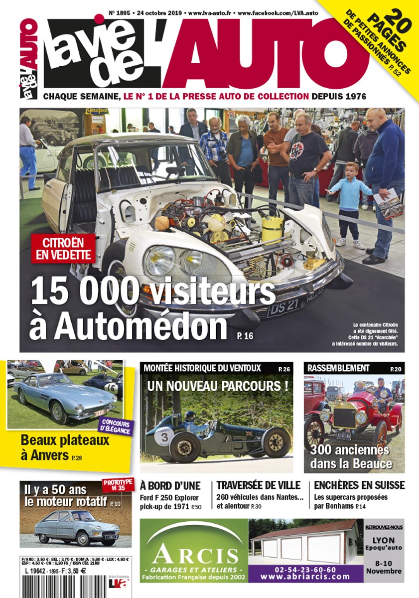 La Vie de l'Auto n° 1895 du 24/10/2019