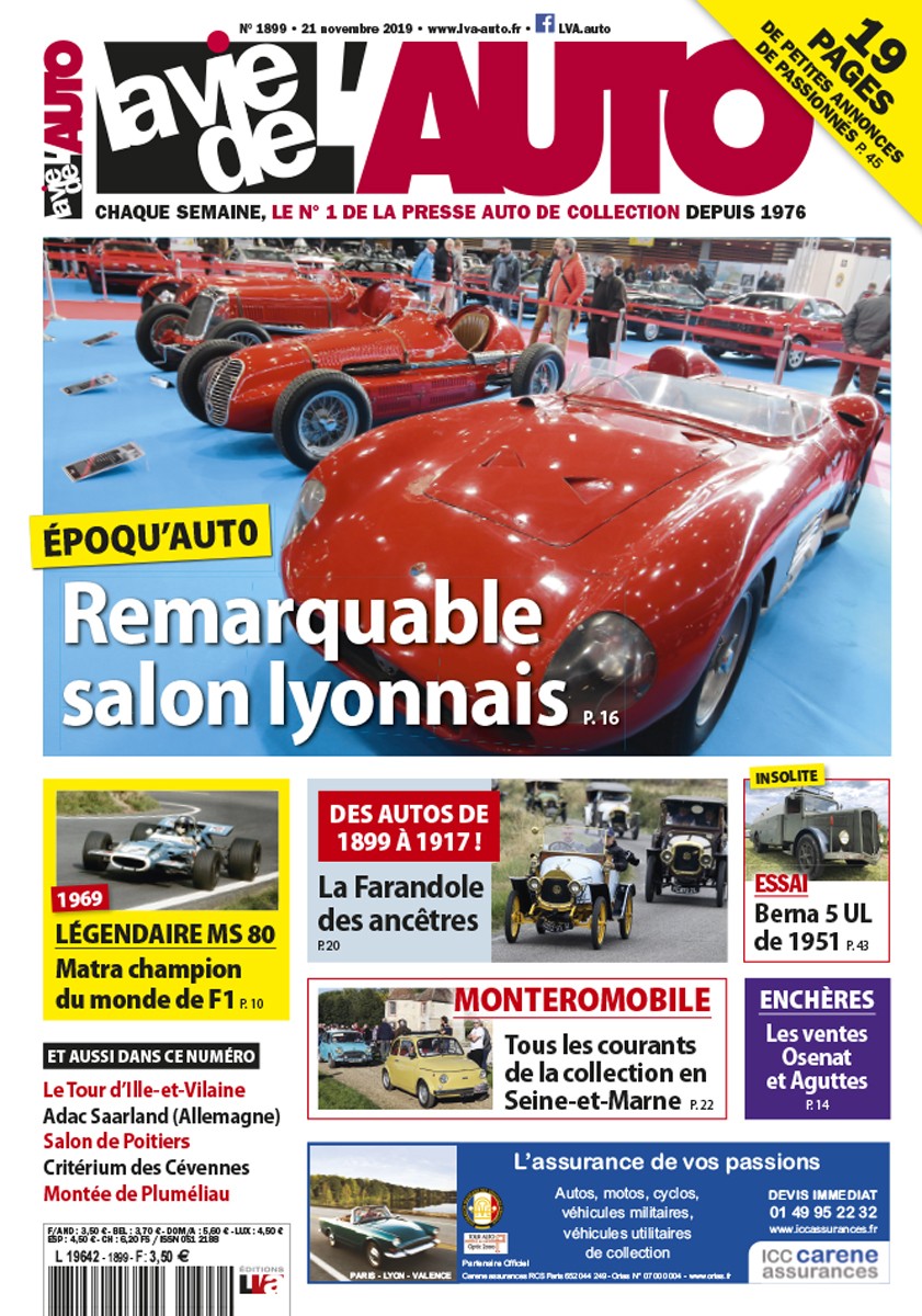 La Vie de l'Auto n° 1899 du 21/11/2019