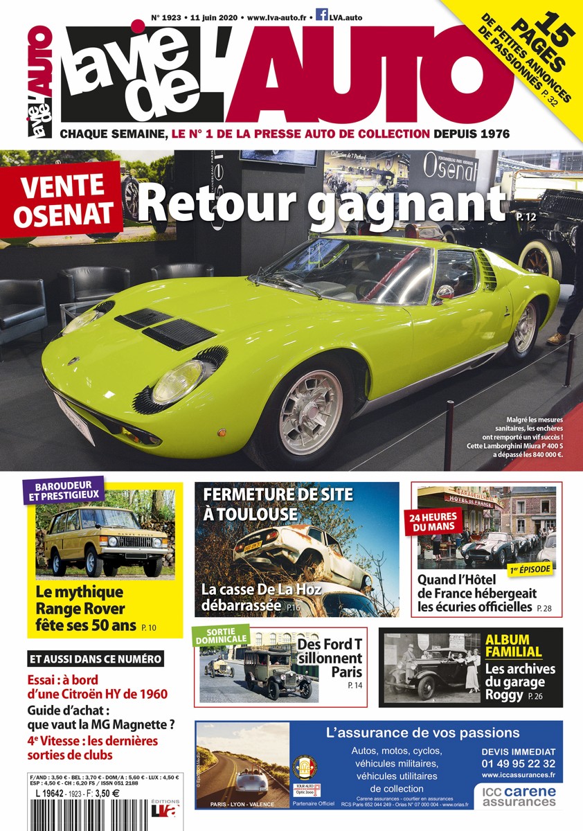 La Vie de l'Auto n° 1923 du 11/06/2020