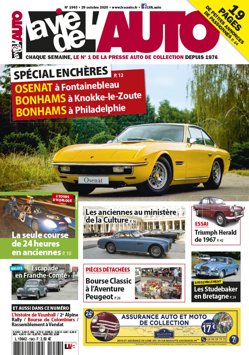 La Vie de l'Auto n° 1943 du 29/10/2020