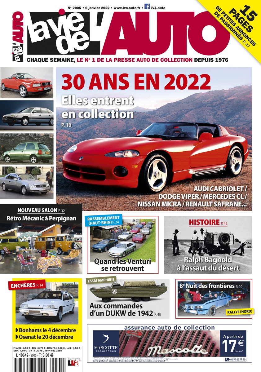 La Vie de l'Auto n° 2005 du 06/01/2022