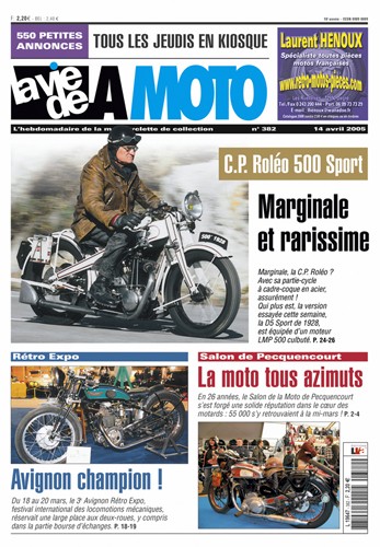 La Vie de la Moto n° 382 du 14/04/2005