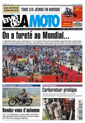 La Vie de la Moto n° 404 du 20/10/2005