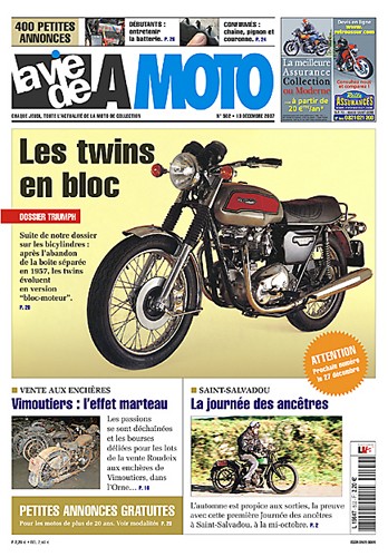 La Vie de la Moto n° 502 du 13/12/2007