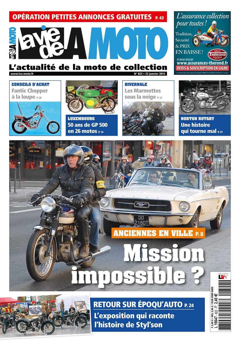 La Vie de la Moto n° 822 du 22/01/2015