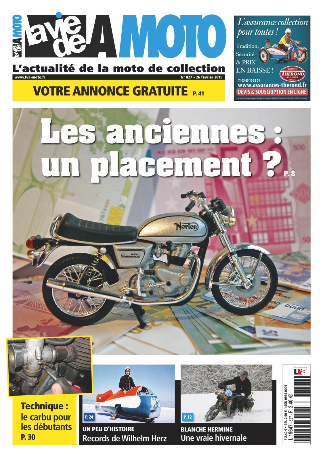 La Vie de la Moto n° 827 du 26/02/2015