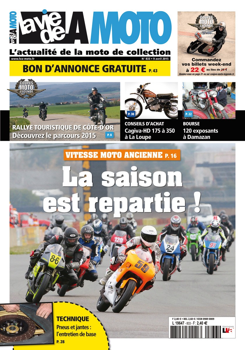 La Vie de la Moto n° 833 du 09/04/2015