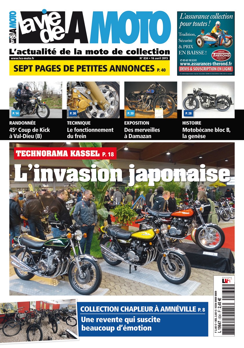 La Vie de la Moto n° 834 du 16/04/2015