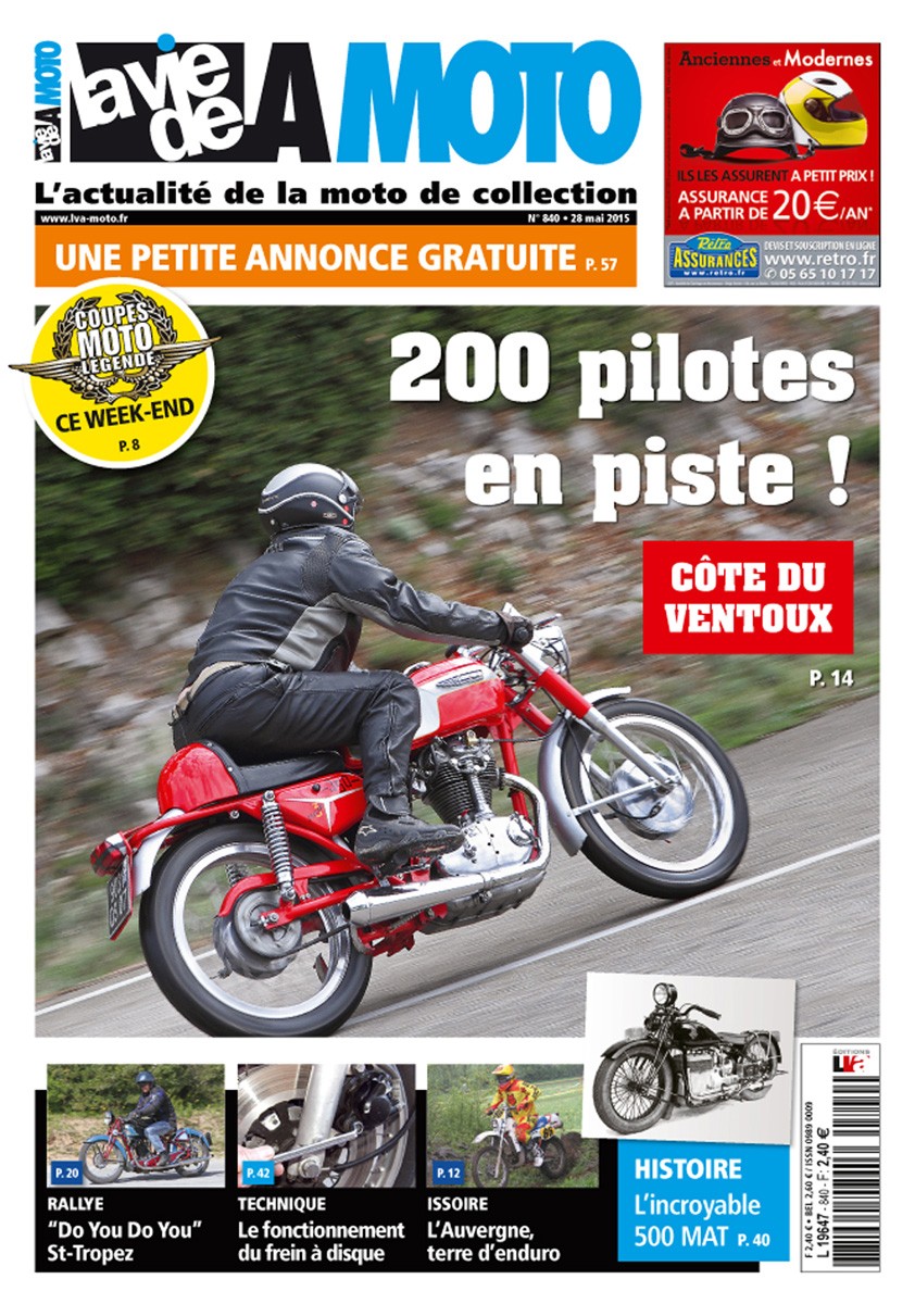 La Vie de la Moto n° 840 du 28/05/2015