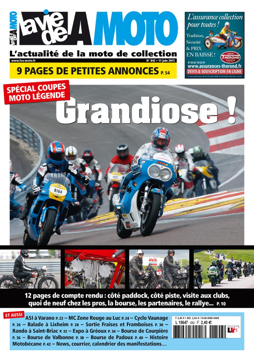 La Vie de la Moto n° 842 du 11/06/2015