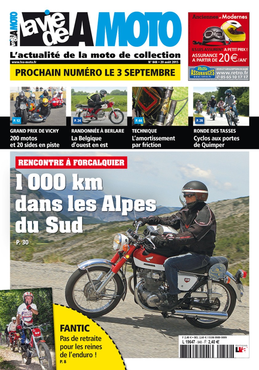 La Vie de la Moto n° 848 du 20/08/2015