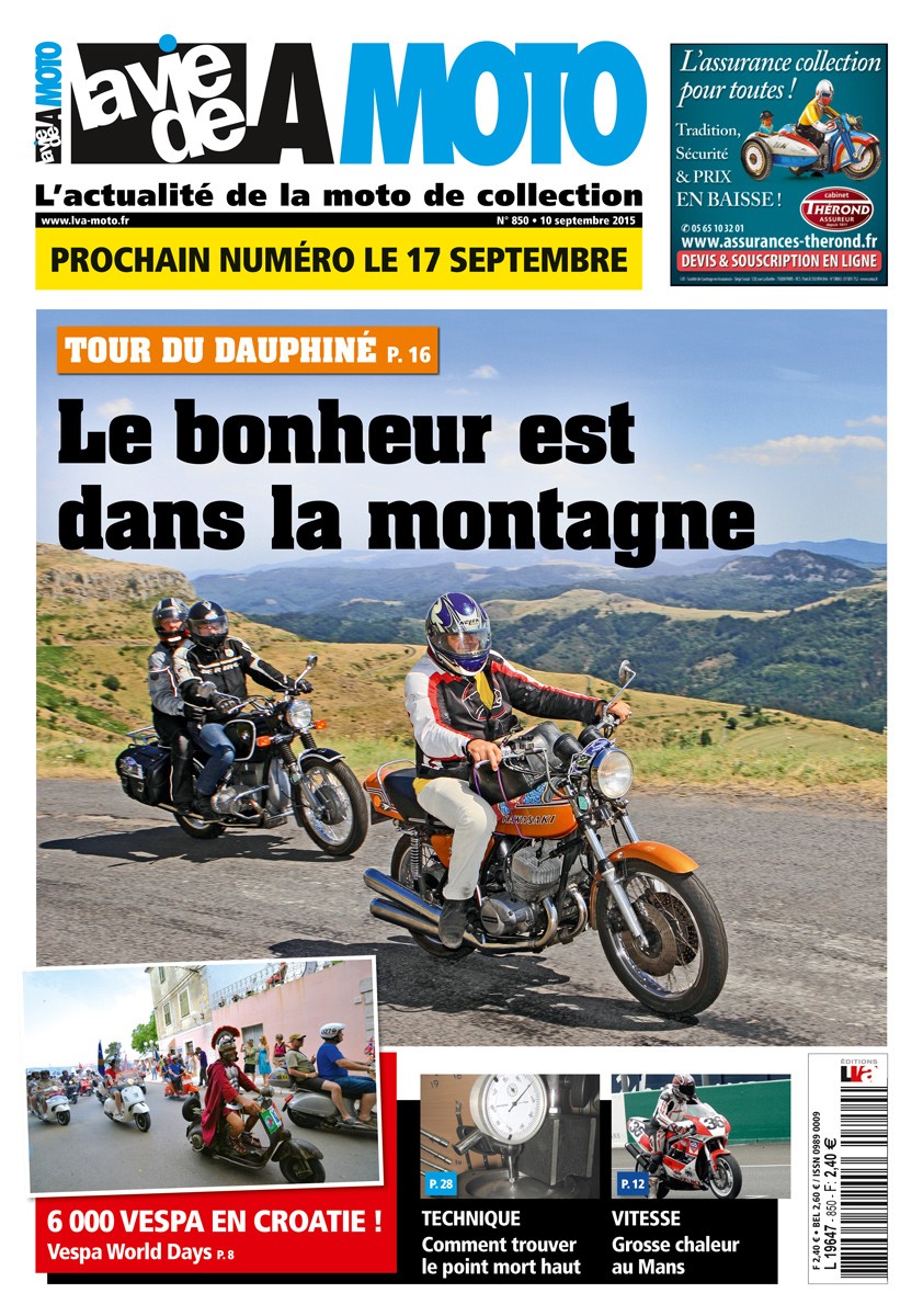 La Vie de la Moto n° 850 du 10/09/2015