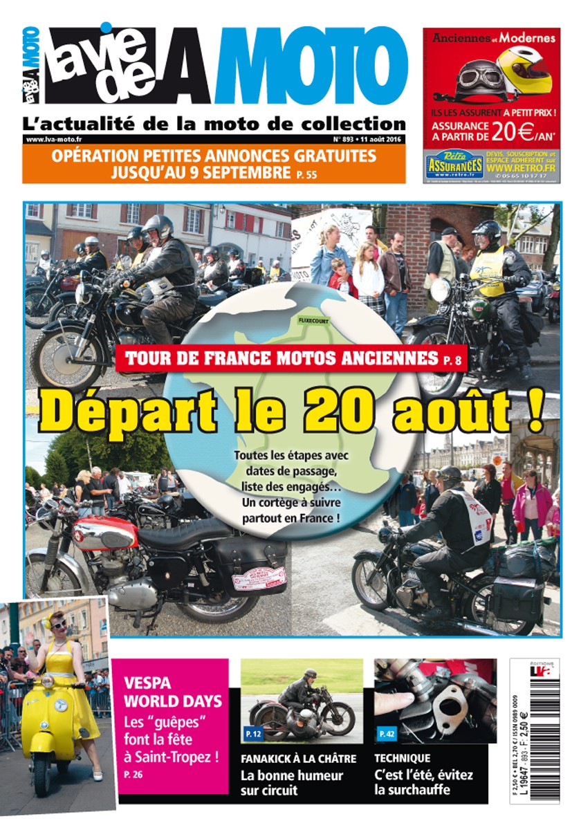 La Vie de la Moto n° 0893 du 11/08/2016