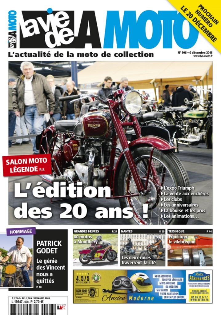 La Vie de la Moto n° 998 du 06/12/2018