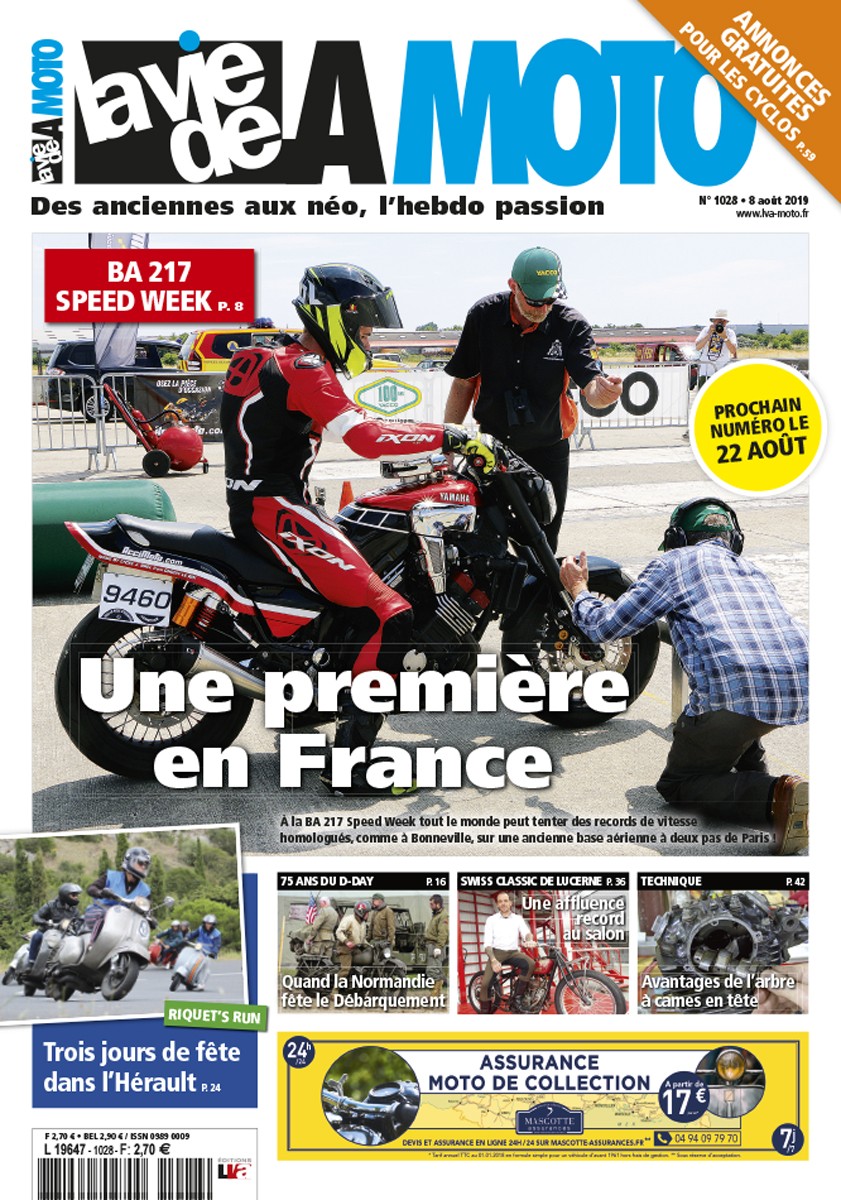 La Vie de la Moto n° 1028 du 08/08/2019