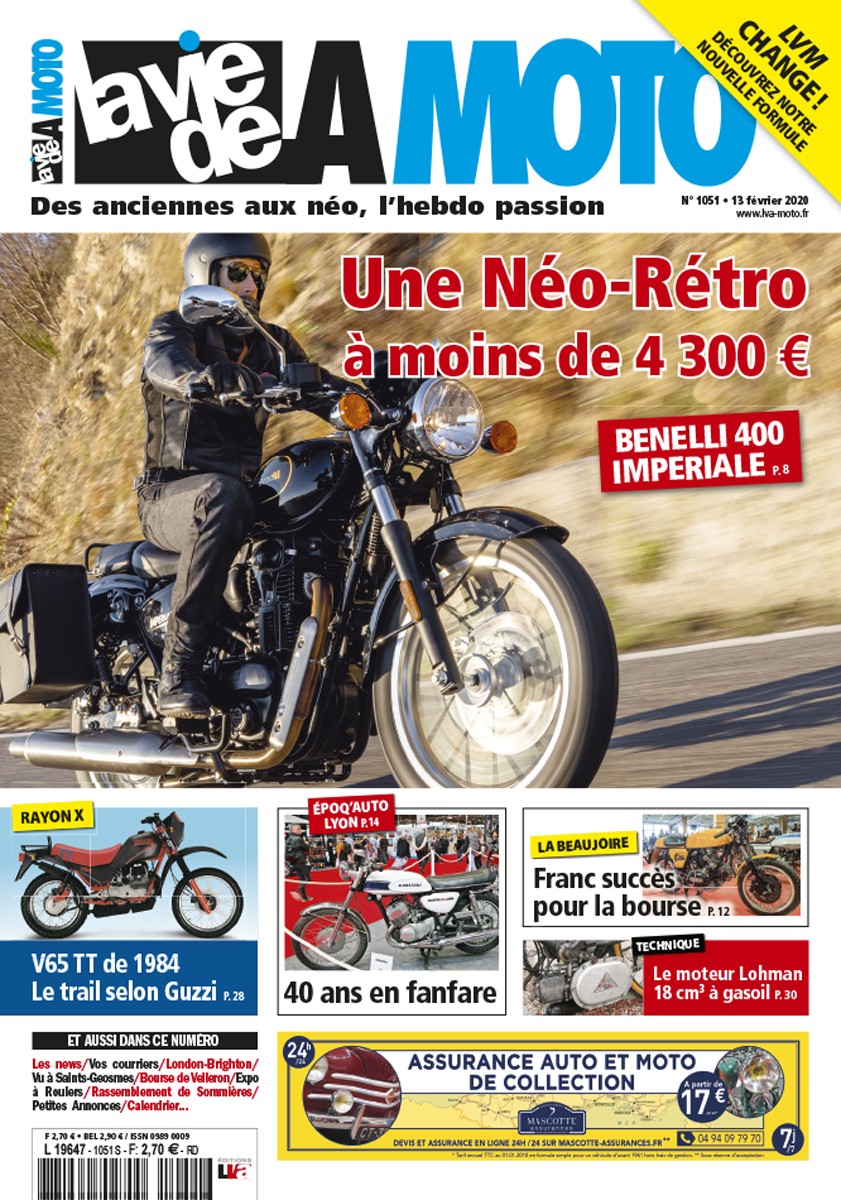 La Vie de la Moto n° 1051 du 13/02/2020