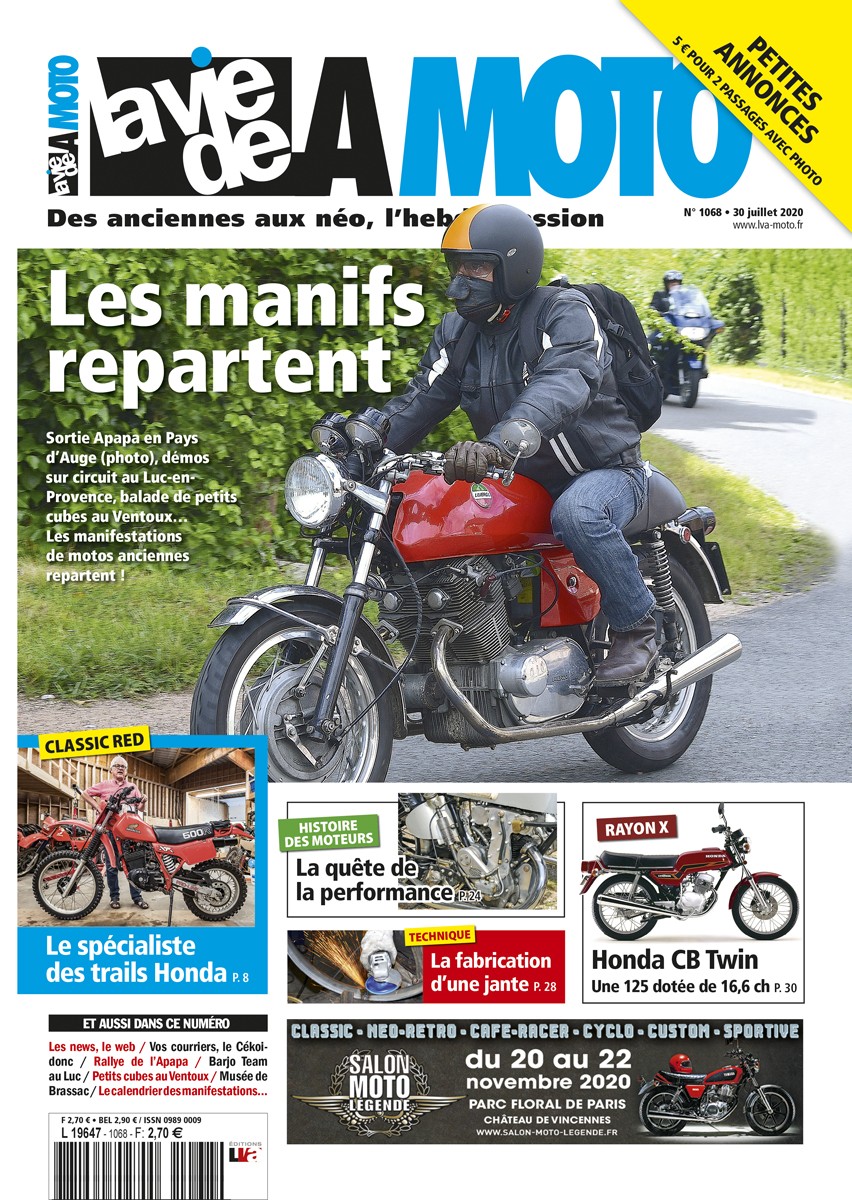 La Vie de la Moto n° 1068 du 13/08/2020