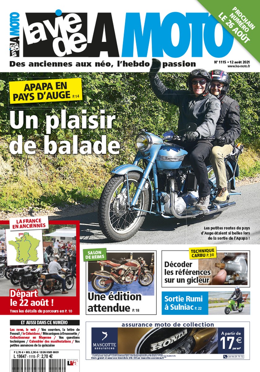 La Vie de la Moto n° 1115 du 12/08/2021