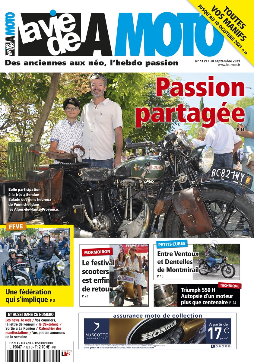 La Vie de la Moto n° 1121 du 30/09/2021