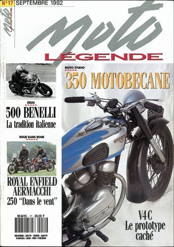 Moto légende n° 17 du 15/08/1992